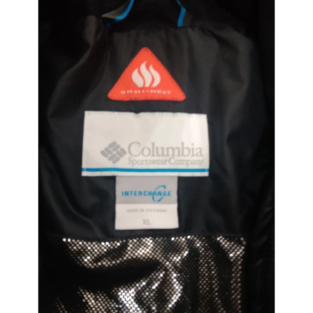 Columbia 3 In 1 Interchange Jacket Men XL Blac 3 In 1 Omni-Heat Tech Waterproof